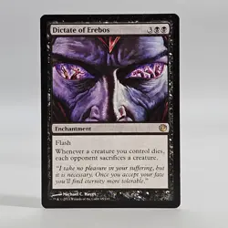 MTG Magic the Gathering Card 65/165 Dictate of Erebos Journey into Nyx LP - Image 2