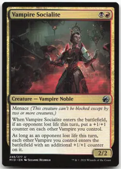 MTG Vampire Socialite U Innistrad: Midnight Hunt 249 LP - Image 1