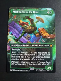 Michelangelo, the Heart (Borderless) Mythic MTG Ninja Turtles Commander - Image 1