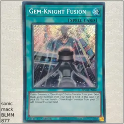 Gem-Knight Fusion - BLMM-EN160 - Secret Rare 1st Edition Yugioh - Image 1