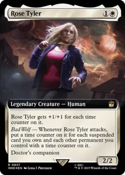 Rose Tyler (Extended Art) (Surge Foil) -Foil Near Mint MTG - Image 1