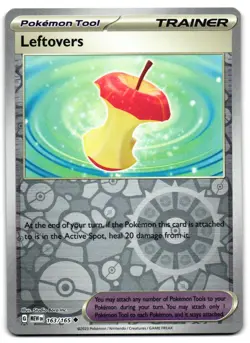 Leftovers 163/165 - 151 Uncommon Pokemon TCG Reverse Holo - M/LP Card - Image 1