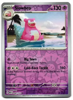 Slowbro 080/165 - 151 Uncommon Pokemon TCG Reverse Holo - M/LP Card - Image 1
