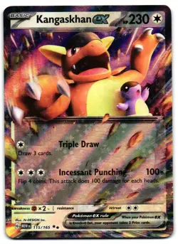 Kangaskhan ex 115/165 - 151 Double Rare Pokemon TCG - LP Card - Image 1