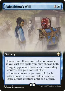 1x Sakashima's Will - Extended Art NM Eng MTG - Commander Legends - Image 1
