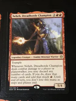 Nehab Dreadhorde Champion X3 War Of The Spark Ex+/NM Condition See Pics - Image 3