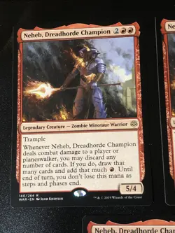 Nehab Dreadhorde Champion X3 War Of The Spark Ex+/NM Condition See Pics - Image 4