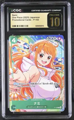 Nami ONE PIECE (2025) JAPANESE PROMOTIONAL CARDS - P - 102 CGC PRISTINE 10 - Image 1