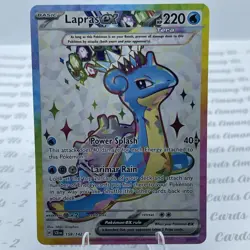 Lapras EX 158/142 Stellar Crown Special Illustration Rare Card - Image 1