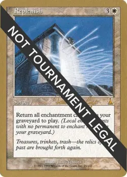 Replenish - 2000 Tom van de Logt (UDS) - Light Play MTG World Championship Decks - Image 1