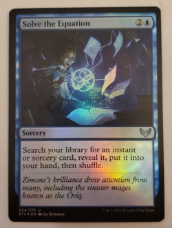 1x Solve the Equation FOIL Strixhaven MTG Magic the Gathering NM - Image 1
