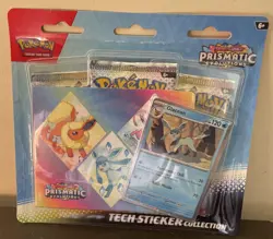 Pokemon Tech Sticker Collection Box Scarlet & Violet Prismatic Evolutions Glace… - Image 1