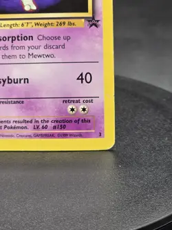 Pokemon TCG Mewtwo 3 WOTC Promo Card, Stamped Movie Promo - Image 5