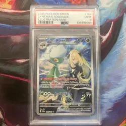 POKEMON 2025 Destined Rivals Illustration Rare CYNTHIA'S ROSERADE #184 PSA 9 - Image 1