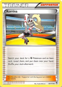 Korrina 95/111 XY Furious Fists Pokemon 006146 - Image 1