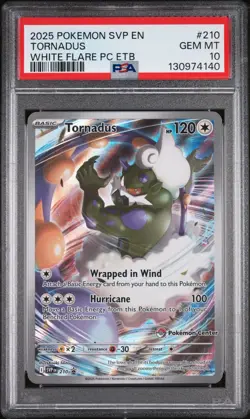 2025 POKEMON SVP EN-SV BLACK STAR PROMO #210 TORNADUS PSA 10 - Image 1