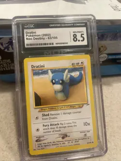 Dratini 63/105 cycle 8.5 NM/Mint - Neo Destiny - 2002 Pokemon TCG - Image 1