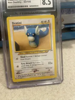 Dratini 63/105 cycle 8.5 NM/Mint - Neo Destiny - 2002 Pokemon TCG - Image 3