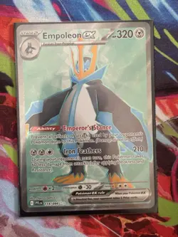 Empoleon ex 114/094 - Full Art Ultra Rare - Pokemon TCG: Phantasmal Flames - NM - Image 1