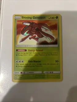 2017 POKEMON SUN & MOON SHINING LEGENDS 9 SHINING GENESECT-HOLO - Image 1