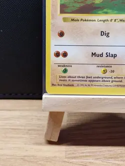 Pokemon TCG 1999 WOTC Base Set Shadowless Diglett 47/102 - Light Play - Image 5