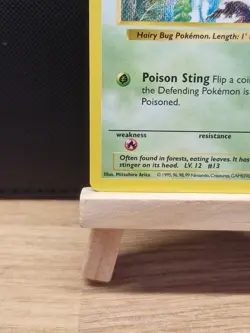 Pokemon 1999 WOTC Base Set Shadowless Weedle 69/102 - Near Mint - Image 5