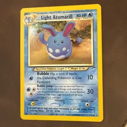Pokemon WOTC Neo Destiny Light Azumarill Holo Rare 13/105 NM - Image 1