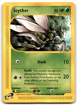 Scyther 2003 Pokemon Aquapolis Common #106/147 - LP+ - Image 1
