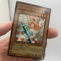 Injection Fairy Lily LOD-100 Legacy of Darkness 1st Edition Secret Rare #15 2003 - Image 2