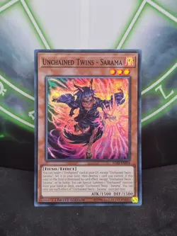 Yugioh Unchained Twins - Sarama IGAS-ENSE4 Super Rare Limited Edition NM - Image 1