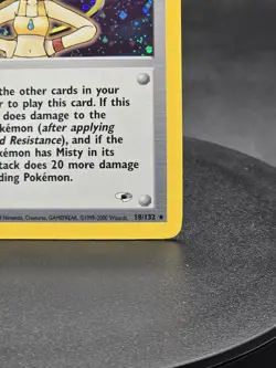 Pokemon TCG Misty 18/132 Trainer Gyme Heroes Holo Rare Vintage Card - Image 5