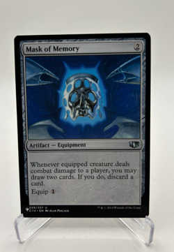 MTG 2014 Mask of Memory Artifact Equipment Commander 2014 #249 C14 Uncommon - Image 1