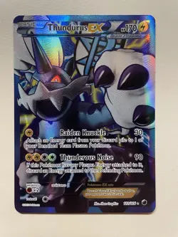 Pokemon TCG Thundurus EX (Team Plasma) 110/116 Full Art Holo - Image 1