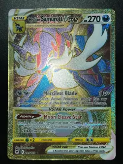 Hisuian Samurott VSTAR 209/189 SWSH Astral Radiance Gold Pokemon Card AA6 NM1 - Image 2