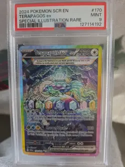 Terapagos ex Special Illustration Rare PSA 9 Pokemon Stellar Crown 170/142 - Image 1
