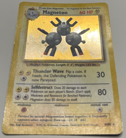 Magneton Holo 9/102 – 1999 WOTC Base Set Pokemon TCG – MP - Image 2