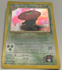 Erika’s Vileplume Holo 4/132 – 2000 WOTC Gym Heroes Pokemon TCG – LP-MP - Image 2