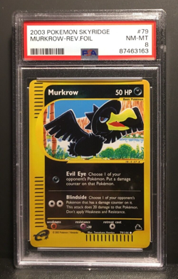 Murkrow Reverse Holo | Sykridge | PSA 8 Near Mint | englisch | Kramurx | Pokemon - Image 1