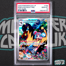Pokemon Iono's Kilowattrel - PSA 10 - AR 104/100 SV9 Battle Partners Japanese - Image 1