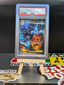 Pokemon Mega Charizard X ex Phantasmal Flames SIR 125/094 PSA 9 - Image 1