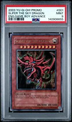 2003 Yu-Gi-Oh! Slifer the Sky Dragon GBI Limited Edition Ultra Rare PSA 9 - Image 1