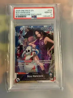 Boa Hancock (2025 PSA Magazine Promo) OP07-038 One Piece PSA 10 Exclusive - Image 1