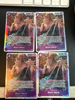 One Piece TCG Black Maria OP08-074 SR X4 Two Legends English Playset - Image 1