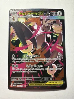 Mega Lopunny Ex 128/094 Special Illustration Rare Pokemon Card Phantasmal Flames - Image 1