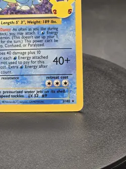 Pokemon TCG Blastoise 2/102 Celebrations 25th Anniversary Edition Holo Card - Image 5