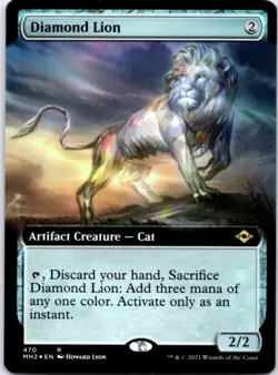 Diamond Lion (Extended Art) (Foil) Modern Horizons 2, 470 NM - Image 1