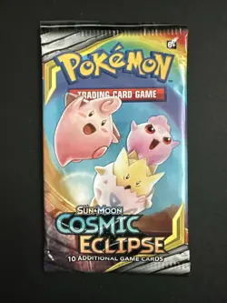 Pokemon Trading Card Game Sun & Moon Cosmic Eclipse Booster Pack - Image 1