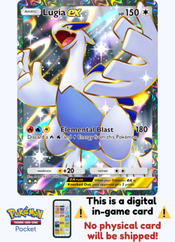 Pokemon TCG Pocket - Lugia Full Art ⭐⭐ - English - Image 1