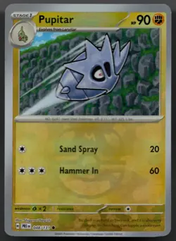 Pupitar [Master Ball] #48/131 Pokemon Prismatic Evolutions TCG English LP - Image 1