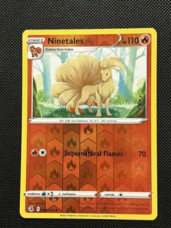 Pokemon Fusion Strike - Ninetales - 030/264 - Reverse Holo - M/NM - Image 2